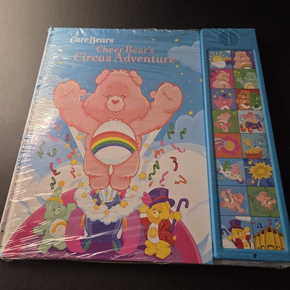 Care Bears Other - NIP Care Bears 2004 Book Cheer Bear's Circus Adventure Deluxe Push Button Sound